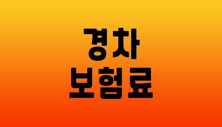 경차 보험료
